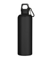 Botella de 750 ml con mosqueton en color liso de plastico reciclado con certificado RCS Oregon