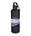 Botella de 750 ml con mosqueton en color liso de plastico reciclado con certificado RCS Oregon