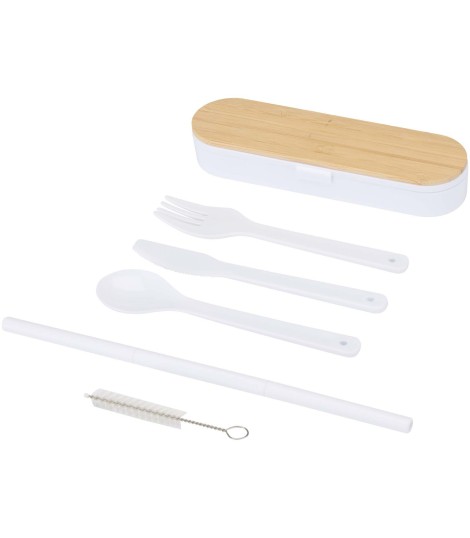 Set de cubiertos con tapa de bambu Runa