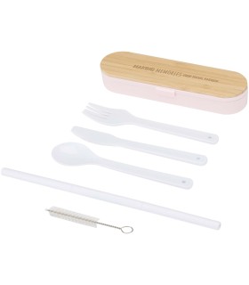 Set de cubiertos con tapa de bambu Runa
