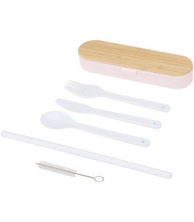 Set de cubiertos con tapa de bambu Runa