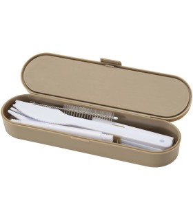 Set de cubiertos con tapa de bambu Runa
