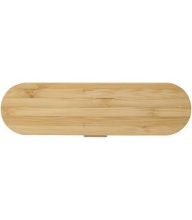 Set de cubiertos con tapa de bambu Runa