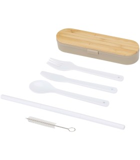 Set de cubiertos con tapa de bambu Runa