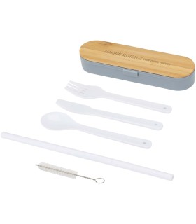 Set de cubiertos con tapa de bambu Runa