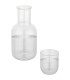 Set de jarra y taza de cristal acabado mate Amelie