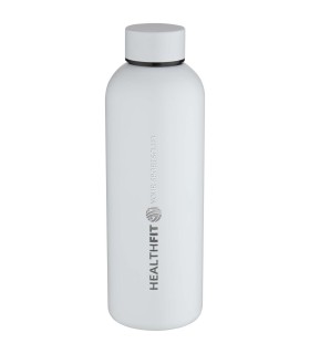 Botella de agua de 750 ml de acero inoxidable reciclado con pared simple y certificado RCS Spring