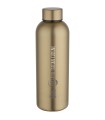 Botella de agua de 750 ml de acero inoxidable reciclado con pared simple y certificado RCS Spring