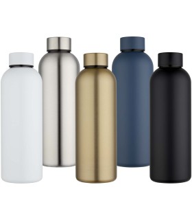Botella de agua de 750 ml de acero inoxidable reciclado con pared simple y certificado RCS Spring