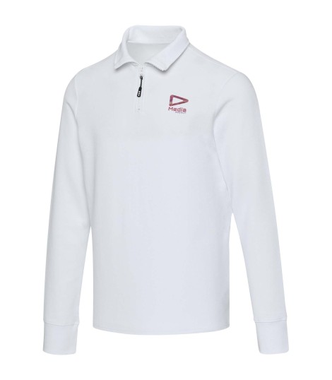 Polo unisex de manga larga y media cremallera Zeus