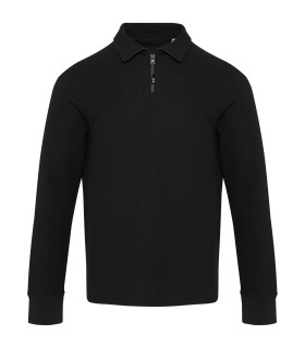 Polo unisex de manga larga y media cremallera Zeus