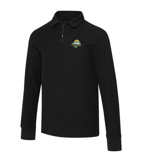 Polo unisex de manga larga y media cremallera Zeus