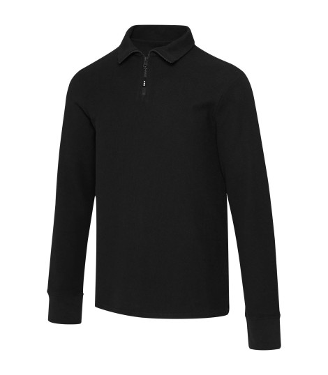 Polo unisex de manga larga y media cremallera Zeus