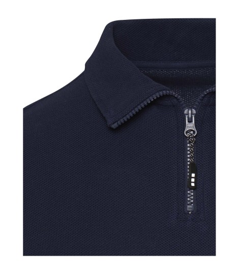 Polo unisex de manga larga y media cremallera Zeus