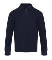 Polo unisex de manga larga y media cremallera Zeus