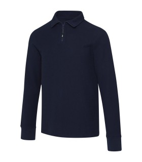 Polo unisex de manga larga y media cremallera Zeus