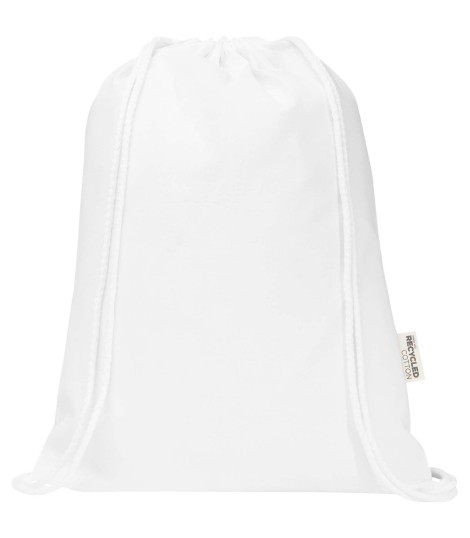 Bolsa con cuerdas de 5 l de algodon reciclado GRS de 180 g m Peru Blend