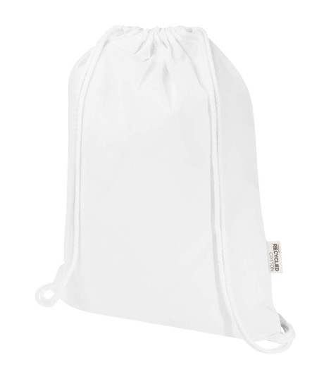 Bolsa con cuerdas de 5 l de algodon reciclado GRS de 180 g m Peru Blend