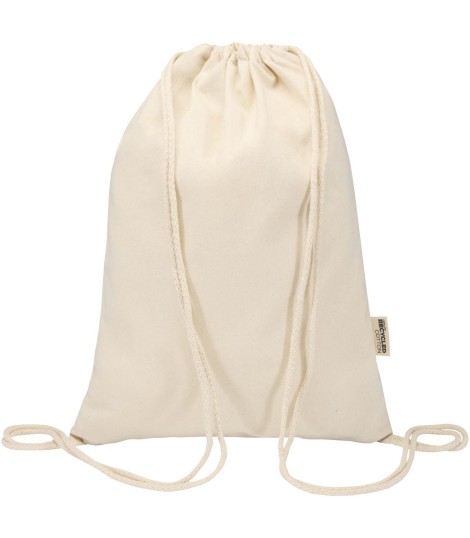 Bolsa con cuerdas de 5 l de algodon reciclado GRS de 180 g m Peru Blend