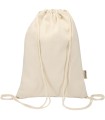 Bolsa con cuerdas de 5 l de algodon reciclado GRS de 180 g m Peru Blend