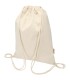 Bolsa con cuerdas de 5 l de algodon reciclado GRS de 180 g m Peru Blend