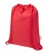 Bolsa con cuerdas de 5 l de algodon reciclado GRS de 180 g m Peru Blend