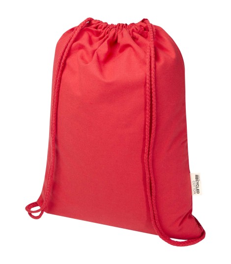 Bolsa con cuerdas de 5 l de algodon reciclado GRS de 180 g m Peru Blend