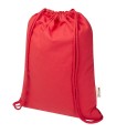 Bolsa con cuerdas de 5 l de algodon reciclado GRS de 180 g m Peru Blend