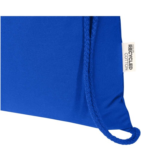 Bolsa con cuerdas de 5 l de algodon reciclado GRS de 180 g m Peru Blend