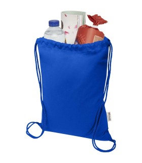 Bolsa con cuerdas de 5 l de algodon reciclado GRS de 180 g m Peru Blend