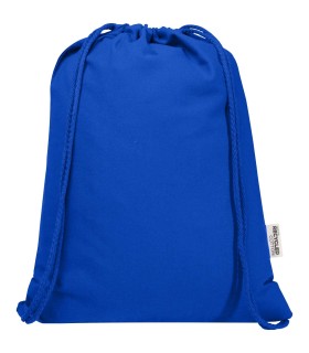 Bolsa con cuerdas de 5 l de algodon reciclado GRS de 180 g m Peru Blend