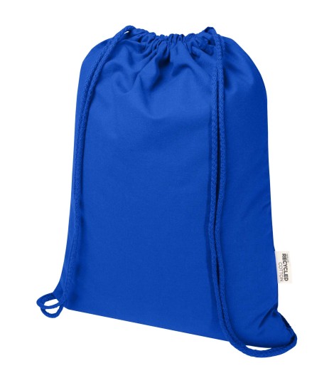 Bolsa con cuerdas de 5 l de algodon reciclado GRS de 180 g m Peru Blend