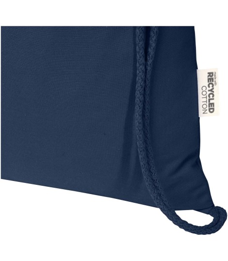Bolsa con cuerdas de 5 l de algodon reciclado GRS de 180 g m Peru Blend