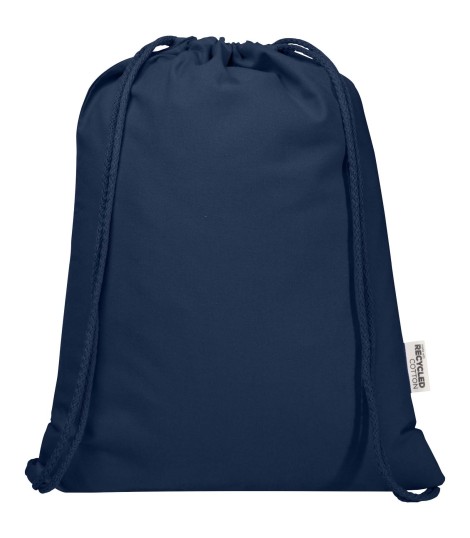 Bolsa con cuerdas de 5 l de algodon reciclado GRS de 180 g m Peru Blend