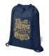 Bolsa con cuerdas de 5 l de algodon reciclado GRS de 180 g m Peru Blend