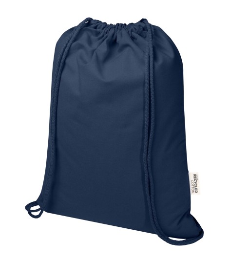 Bolsa con cuerdas de 5 l de algodon reciclado GRS de 180 g m Peru Blend