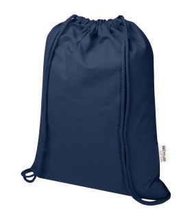 Bolsa con cuerdas de 5 l de algodon reciclado GRS de 180 g m Peru Blend