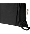 Bolsa con cuerdas de 5 l de algodon reciclado GRS de 180 g m Peru Blend
