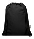 Bolsa con cuerdas de 5 l de algodon reciclado GRS de 180 g m Peru Blend
