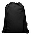 Bolsa con cuerdas de 5 l de algodon reciclado GRS de 180 g m Peru Blend