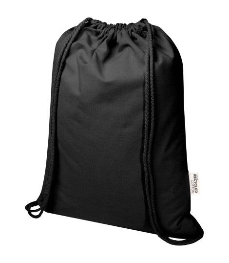 Bolsa con cuerdas de 5 l de algodon reciclado GRS de 180 g m Peru Blend