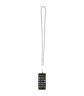 Lanyard de plastico reciclado para smartphone con cable integrado 5 en 1 de 27 W Anser