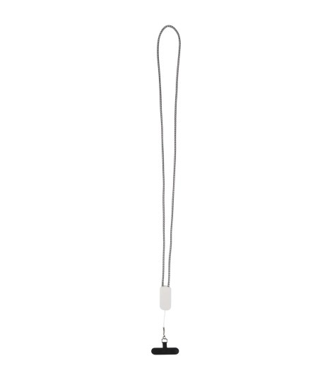 Lanyard de plastico reciclado para smartphone con cable integrado 5 en 1 de 27 W Anser