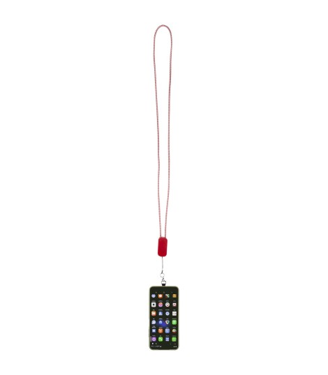 Lanyard de plastico reciclado para smartphone con cable integrado 5 en 1 de 27 W Anser