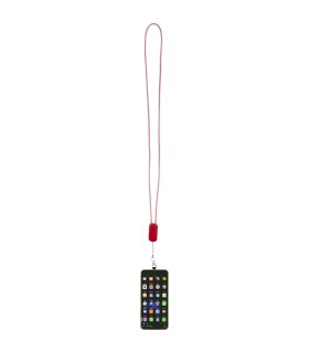 Lanyard de plastico reciclado para smartphone con cable integrado 5 en 1 de 27 W Anser