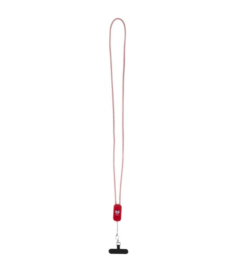 Lanyard de plastico reciclado para smartphone con cable integrado 5 en 1 de 27 W Anser