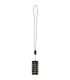 Lanyard de plastico reciclado para smartphone con cable integrado 5 en 1 de 27 W Anser