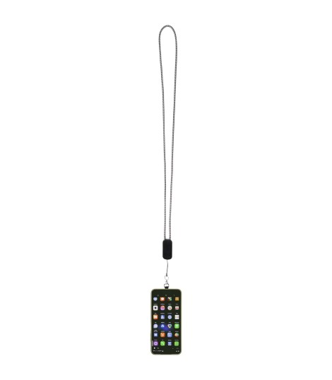 Lanyard de plastico reciclado para smartphone con cable integrado 5 en 1 de 27 W Anser