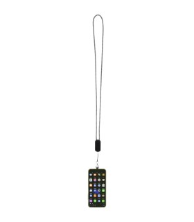 Lanyard de plastico reciclado para smartphone con cable integrado 5 en 1 de 27 W Anser