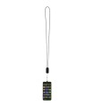 Lanyard de plastico reciclado para smartphone con cable integrado 5 en 1 de 27 W Anser